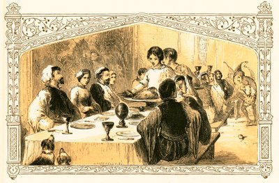 クリスマスディナー 作： Myles Birket Foster