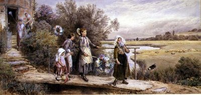 祭りに行く 作： Myles Birket Foster