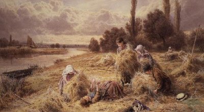 ヘイメイキング 作： Myles Birket Foster