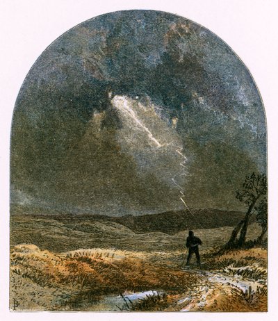 「ライトニングによる美しい若者のブラインド」のイラスト 作： Myles Birket Foster