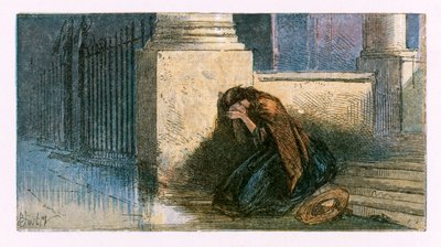 「人けのない村」のイラスト 作： Myles Birket Foster