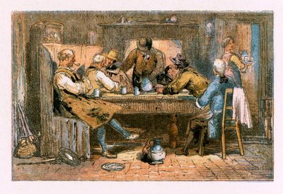 「人けのない村」のイラスト 作： Myles Birket Foster