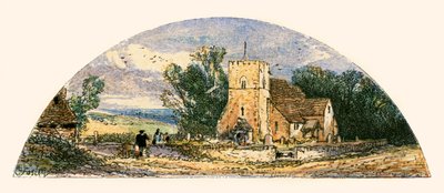 「人けのない村」のイラスト 作： Myles Birket Foster