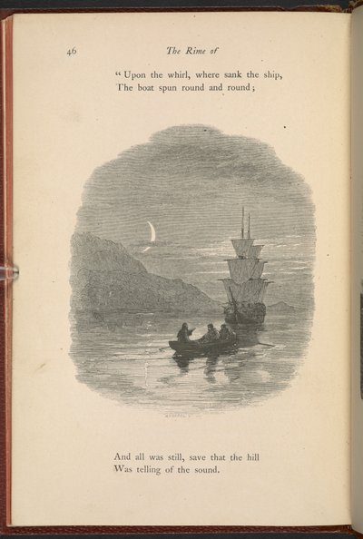 サミュエル・テイラー・コールリッジ著「The Rime of the Ancient Mariner」の46ページのイラスト 作： Myles Birket Foster
