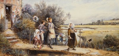 メーデーの花輪、 作： Myles Birket Foster