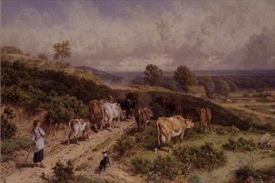 搾乳の時間：若きドルーバー 作： Myles Birket Foster
