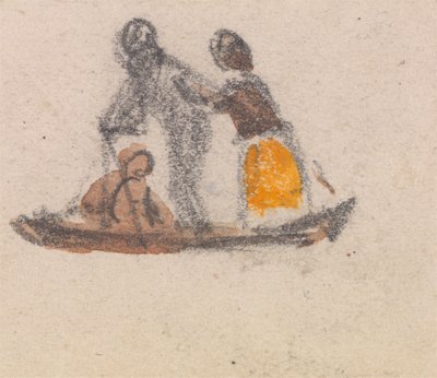 ゴンドラに関する 3 つの研究グループの 1 つ 作： Myles Birket Foster