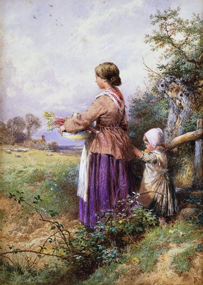 帰宅、 作： Myles Birket Foster