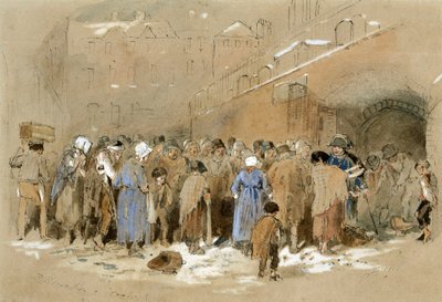 炭の分布（水彩、ボディカラー、紙） 作： Myles Birket Foster