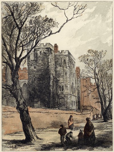 ロラードタワー、ランベス宮殿、ロンドン 作： Myles Birket Foster