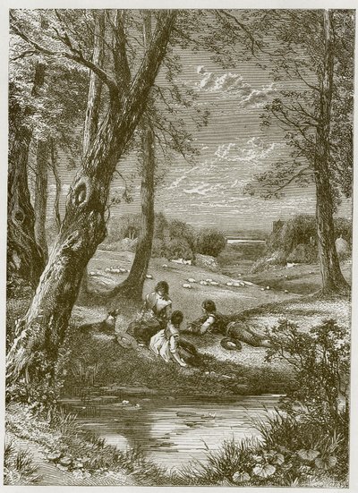 田舎暮らしの賛美 作： Myles Birket Foster