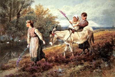 The Ride Home」（水彩・ボディカラー・紙 作： Myles Birket Foster