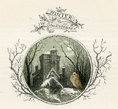 ウィリアム・シェイクスピアの「冬 作： Myles Birket Foster