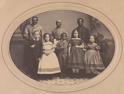 1863 年 12 月、ジョージ H. バンクス大佐によってルイジアナ州から連れてこられた解放された奴隷。 作： Myron H. Kimball