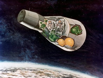 NASA月面モジュール、c1970s。 作： NASA Images