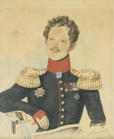 イェゴール・フョードロヴィッチ・マイエンドルフの肖像1794-1879 作： N. M. Alexeyev