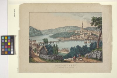 Londonberry (käsinvärinen litografia) 作： N. and Ives J.M. (1824 95) Currier