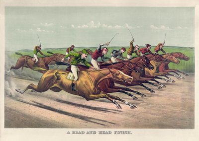 A Head and Head Finish by Currier & Ives 作： Currier and Ives