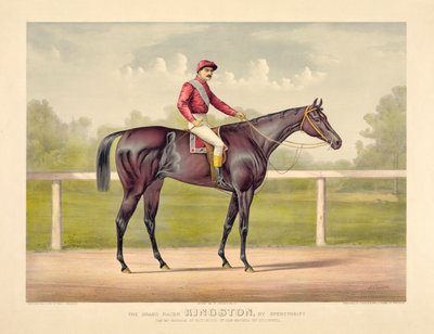 Grand Racer Kingston by Currier & Ives 作： Currier and Ives