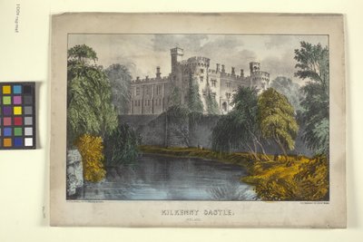 Castelo de Kilkenny, Irlanda (litografia colorida à mão) 作： N. and Ives J.M. (1824 95) Currier