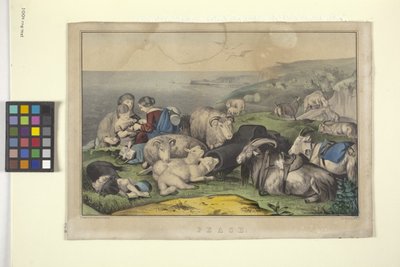 平和（手彩色リトグラフ） 作： N. and Ives J.M. (1824 95) Currier