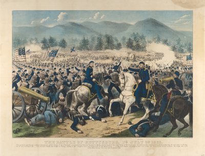 7月3日、ゲティスバーグの戦い(Pa) 作： Currier and Ives