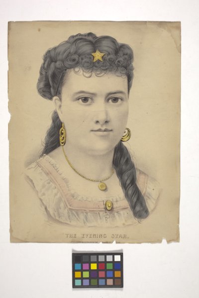 Iltatähti (käsinvärjätty litografia) 作： N. and Ives J.M. (1824 95) Currier