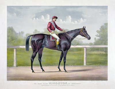 The Grand Racer Kingston by Spendthrift by Currier & Ives 作： Currier and Ives