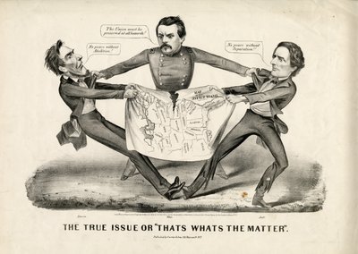 真の問題またはそれが問題である、1864 作： N. and Ives, J.M. Currier