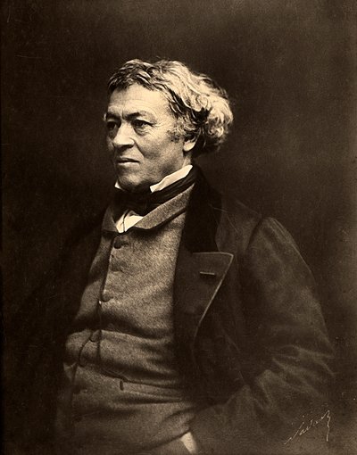フランス人画家、ジャン・バティスト・カミーユ・コローの肖像 作： Nadar