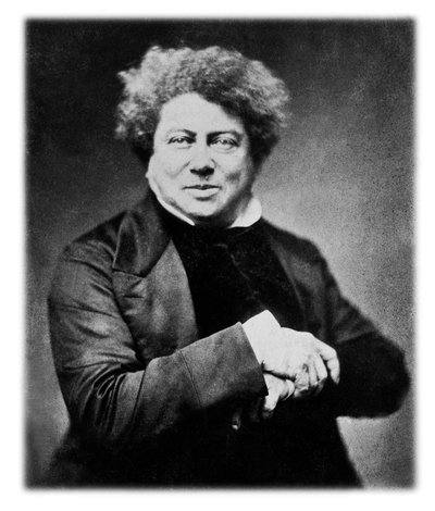 Alexandre Dumas The Elder (1802-1870) フランスの作家、Nadarによる1855年頃の絵。 作： Nadar