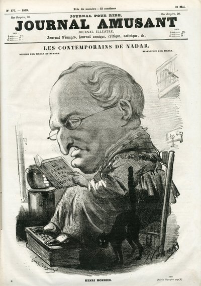 1859年5月5日の「Le Journal Amusant」の表紙（エングレービング 作： Nadar