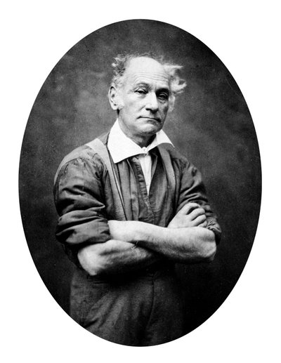 ナダールが撮影したフランスの俳優コップ、1855年～1858年頃 作： Nadar