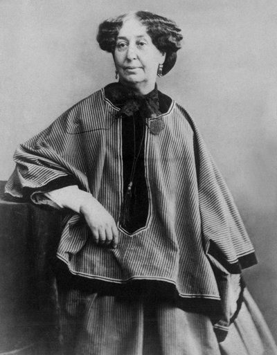 フランスの作家ジョルジュ・サンド（1804-1876）Nadar 1864年撮影 作： Nadar