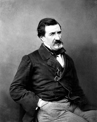 ナダールが撮影したフランスの作家ジュール・シャンフルーリー（1865年頃 作： Nadar