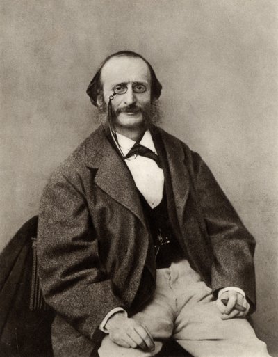ジャック・オッフェンバック（1819-1880）（モノクロ写真 作： Nadar