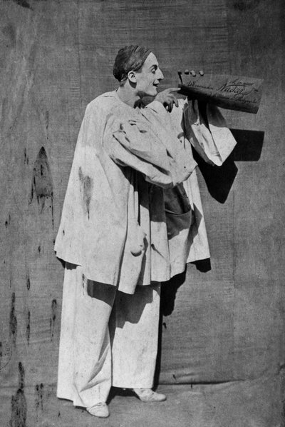 Mime Debureau :Pierrot」撮影：Gaspard Felix Tournachon aka Nadar、Adrien Tournachon aka Nadar the Young 作： Nadar
