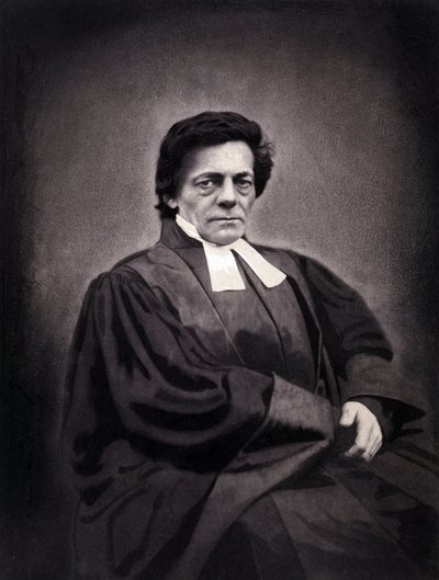 スイス人牧師アルフォンス・モノドの肖像（1802-1856年 作： Nadar