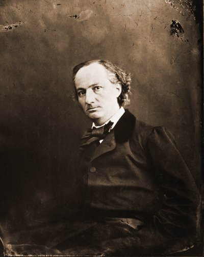 シャルル・ボードレール（作家）1821-1867年の肖像（写真 作： Nadar