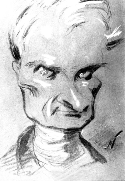 フランスの作家Prosper Merimee（1803-1870）の肖像画（Nadarによる描画 作： Nadar