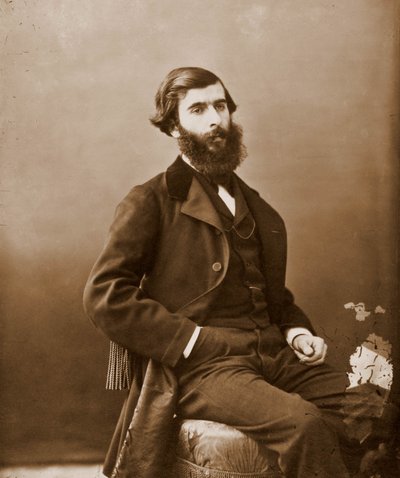 リュドヴィク・エーヴリー（リブレット奏者 1834-1908）の肖像。オッフェンバックのために作曲した（写真 作： Nadar