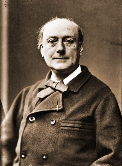 詩人セオドア・デ・バンヴィルの肖像（写真 作： Nadar