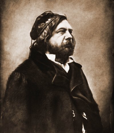 詩人Theophile Gautier（1811-1872）の肖像（写真 作： Nadar
