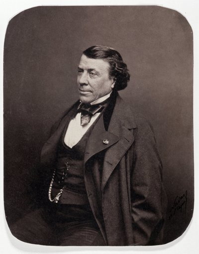 フランス人外科医フィリップ・リコルド（1800-1889）の肖像 作： Nadar