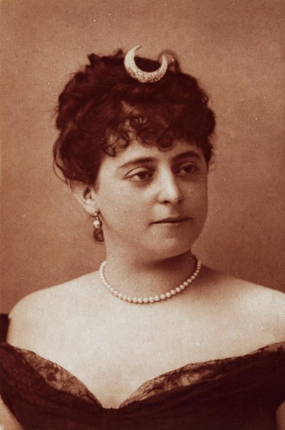シビル・サンダーソン（1865-1903）、アメリカのソプラノ歌手、フェリックス・ナダール（1820-1910）による写真 作： Nadar