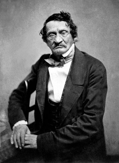 ナダールが撮影したハンガリー人製図者モーゼス・サフィール（1857年頃 作： Nadar