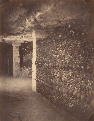 カタコンベ、パリ、1862 年 4 月。 作： Nadar