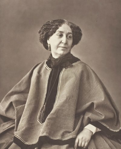 ジョルジュ・サンド生まれのアマンティーヌ・ルシール・オーロレ・デュパン、フランスの小説家、1804-1876、1864。 作： Nadar