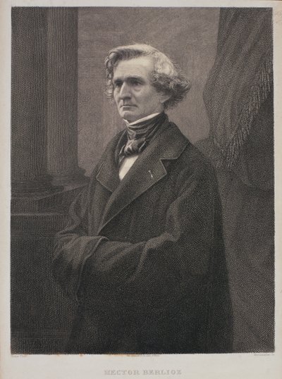 ヘクターベルリオーズ（1803-69）、メッツマッハーの彫刻 作： Nadar