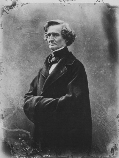 エクトル・ベルリオーズ、フランスのロマン派の作曲家、c1863 作： Nadar